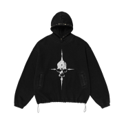 Thug Club Peace Stud Hoodie Black