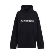Balenciaga Mirror Print Hoodie Black