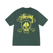 Stussy Skull & Bones Pigment Dyed T-Shirt Forest