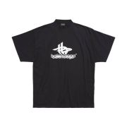 Balenciaga Layered Sports T-Shirt Oversized Black