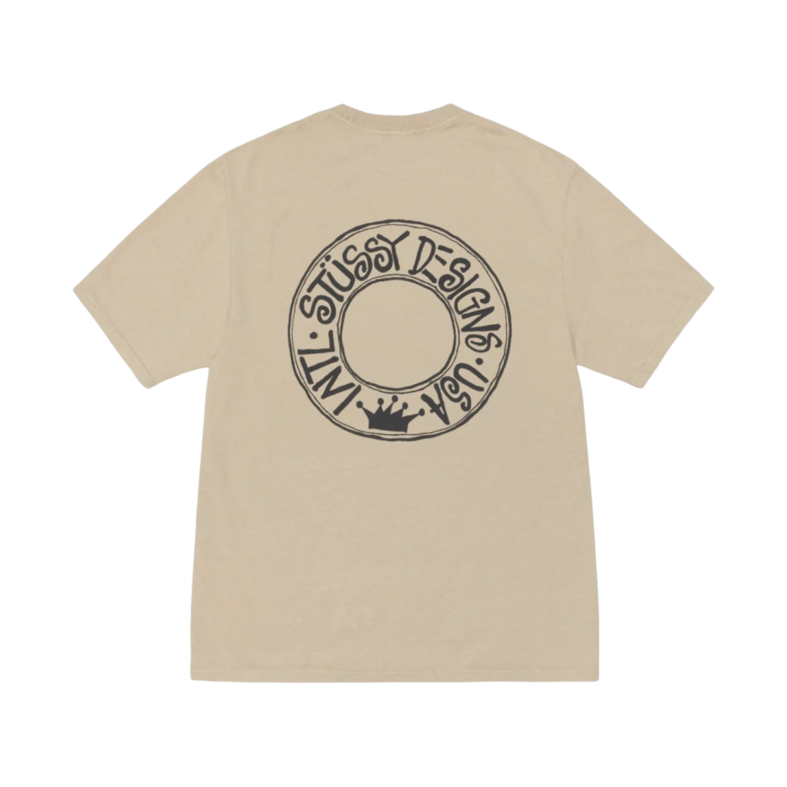 스투시 부아나 피그먼트 다이드 티셔츠 카키