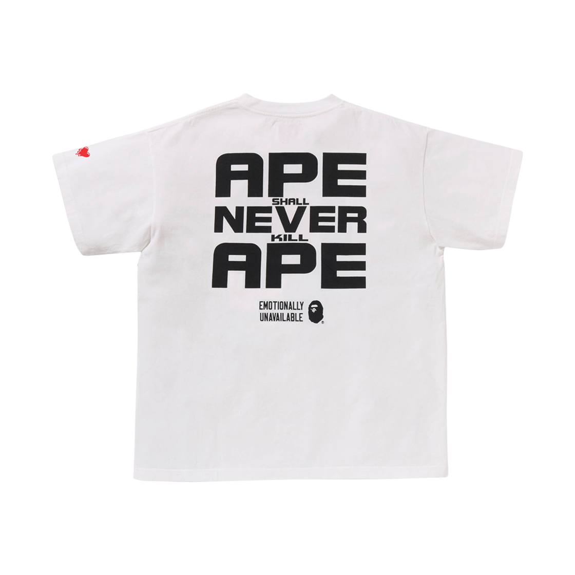 베이프 x E.U. 에이프 헤드 티셔츠 화이트(BAPE x Emotionally Unavailable Ape Head T-Shirt White) - 2
