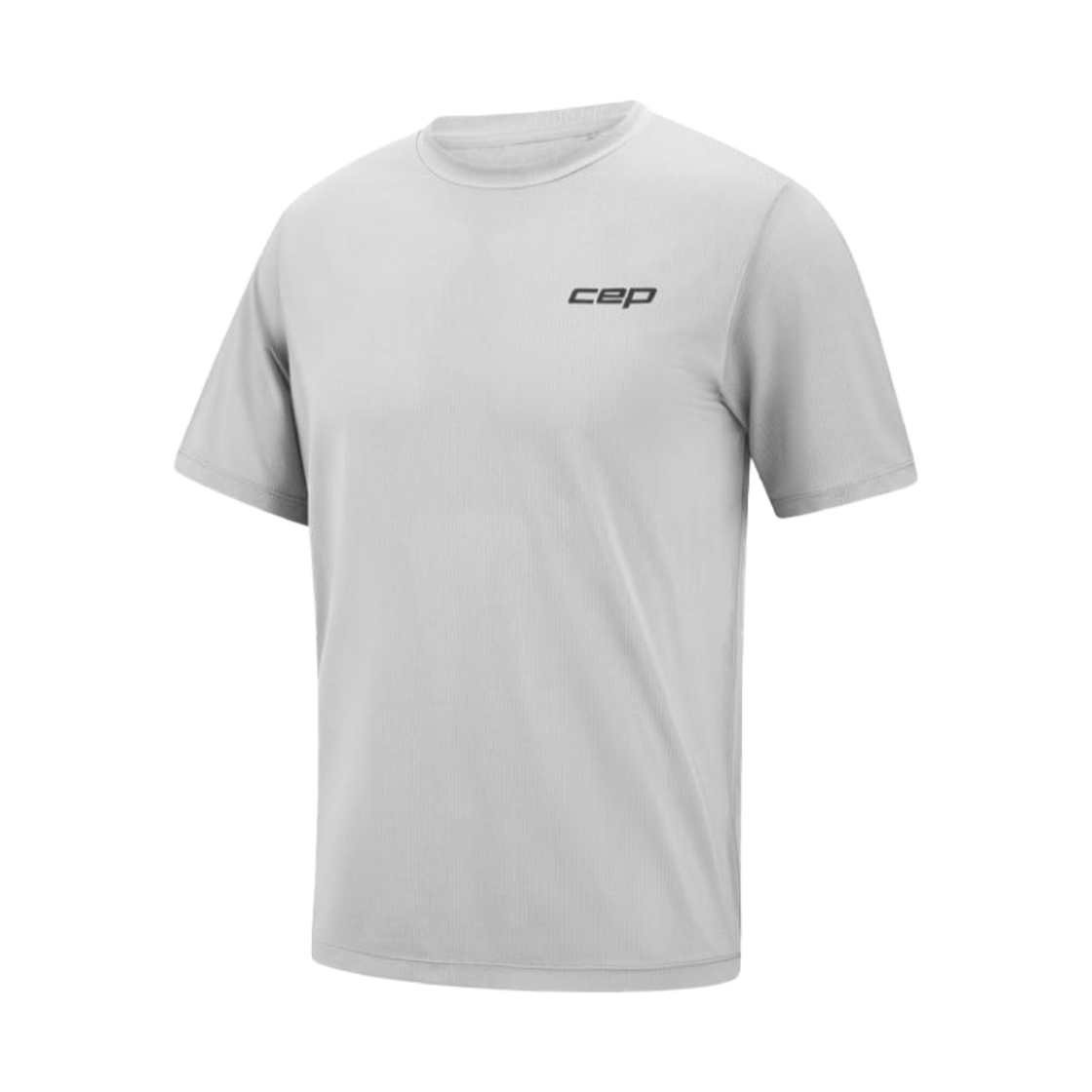 CEP 코어 런 셔츠 숏 슬리브 라이트그레이 남성용(CEP Core Run Shirts Short Sleeve Light Grey Men)