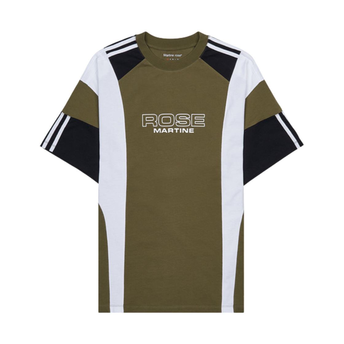 마틴 로즈 패널 티셔츠 그린