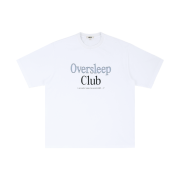 LAZYZ Oversleep Club Unisex Tshirt White