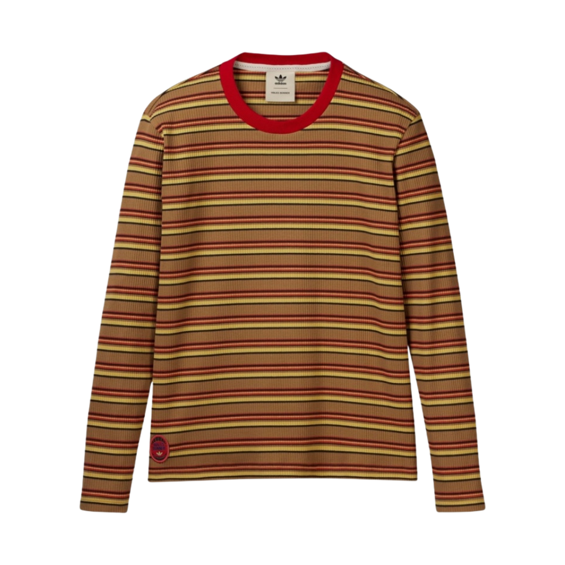 HG6265 Adidas x Wales Bonner Striped Slim Fit Long Sleeve T-Shirt Multi - US Sizing