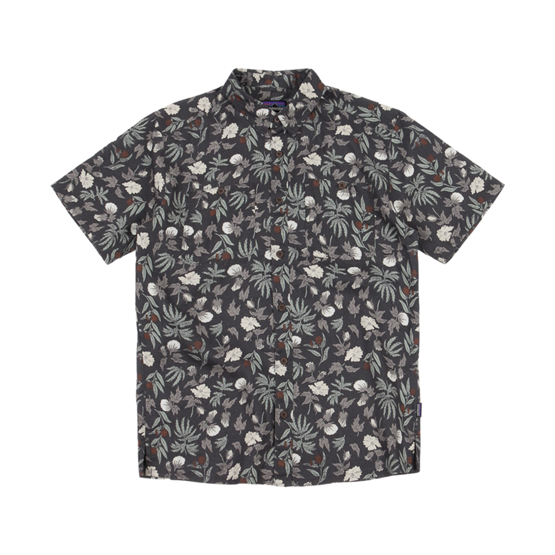파타고니아 백 스텝 셔츠 플로럴 멀티 포지 그레이(Patagonia Back Step Shirt Fiber Flora Multi Forge Grey) - 1