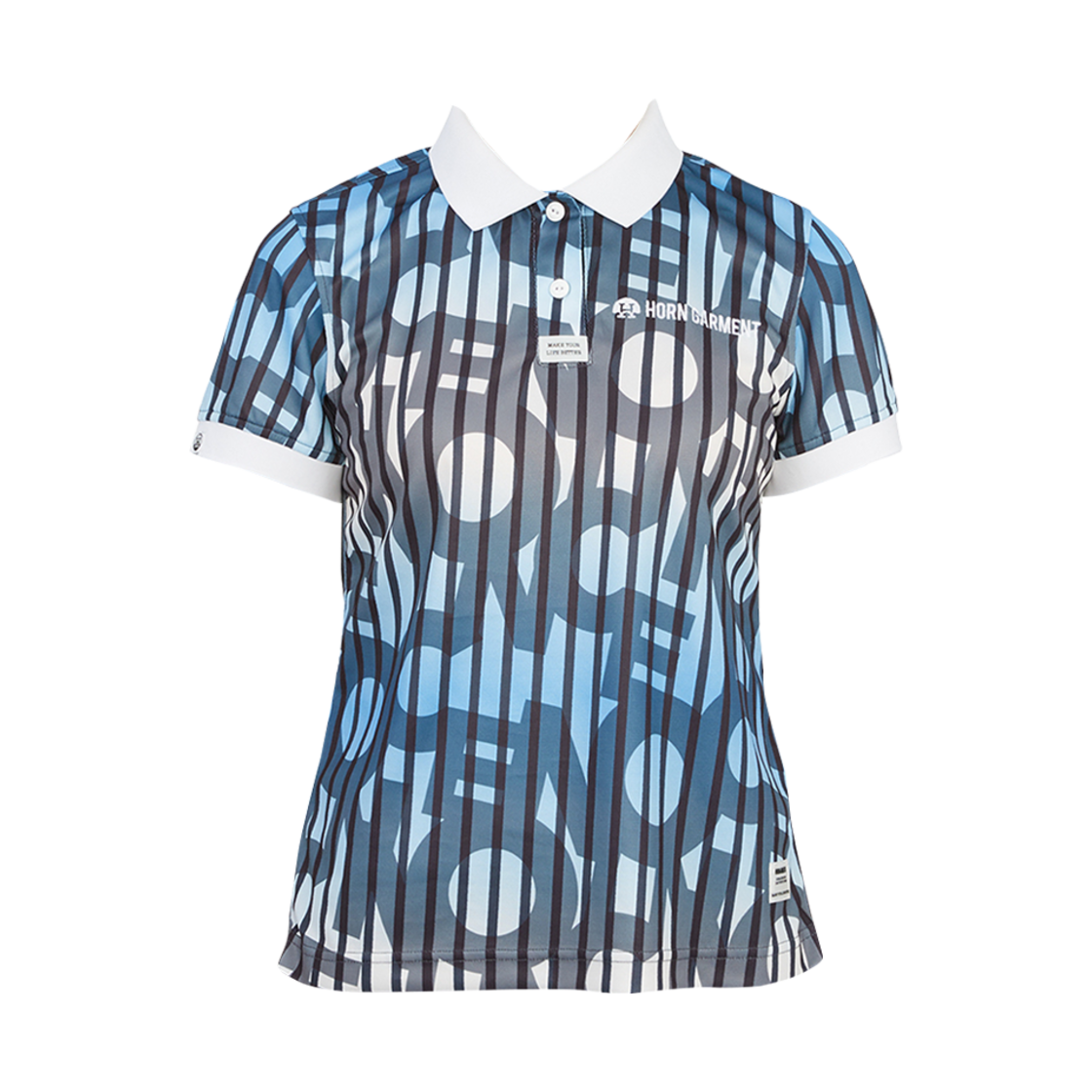 HCW-2A-AP09 (W) Horn Garment Vision Golf Wear Polo T-Shirt Blue