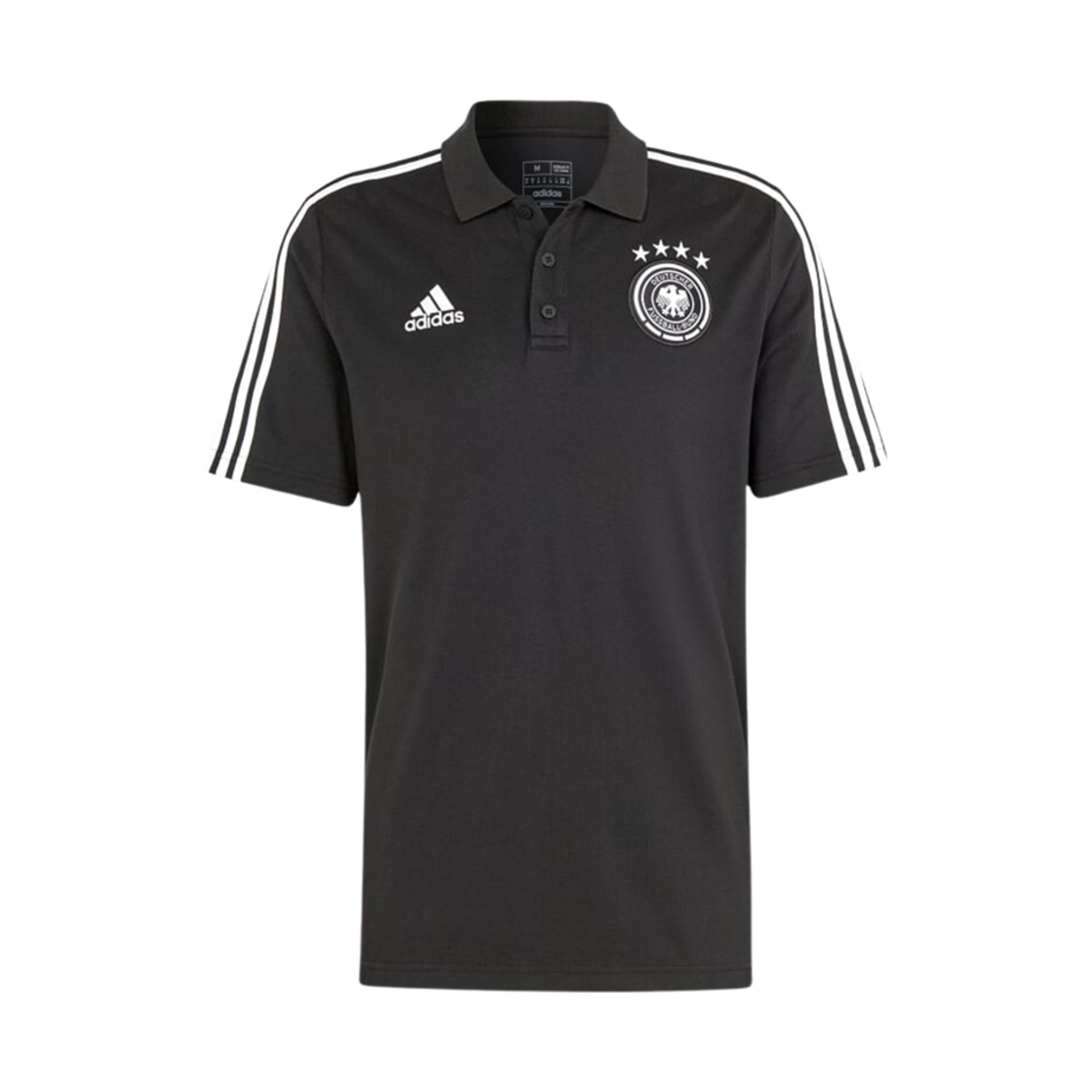 아디다스 독일 DNA 삼선 티셔츠 블랙 - US 사이즈(Adidas Germany DNA 3-Stripe T-Shirt Black - US Sizing) - 1