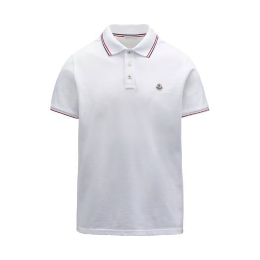 I1-091-8A70300-84556-001 Moncler Logo Polo Shirt Optical White - 23SS