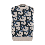 Dior x Cactus Jack Oversized Sleeveless Sweater Beige Black