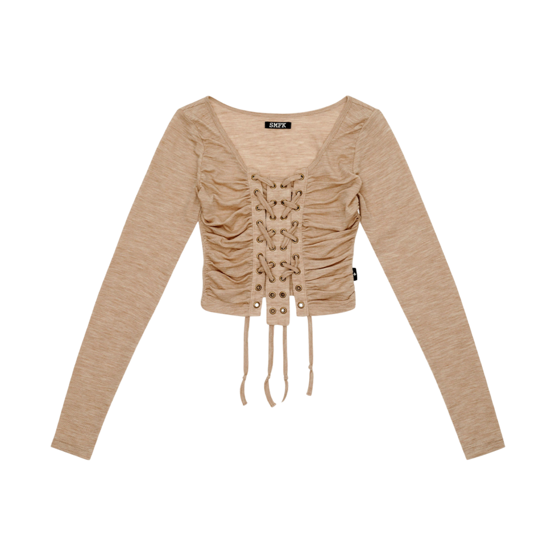 (W) 에스엠에프케이 와일드월드 택틱스 울 가디건 샌드((W) SMFK Wildworld Tactics Wool Cardigan Sand) - 1