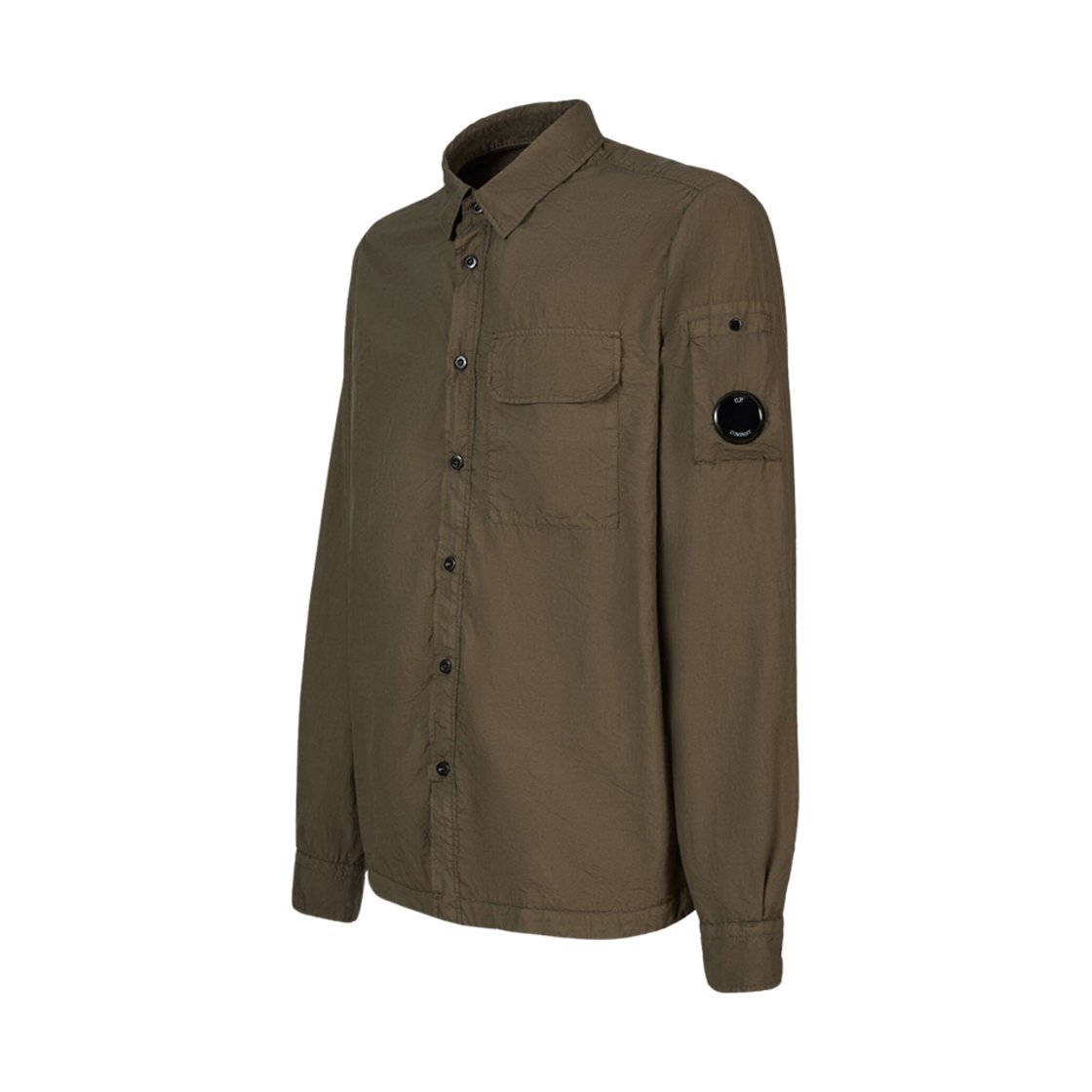 C.P. 컴퍼니 테일론 L 버튼 셔츠 버터넛 브라운 - 23FW(C.P. Company Taylon L Buttoned Shirt Butternut Brown - 23FW) - 2