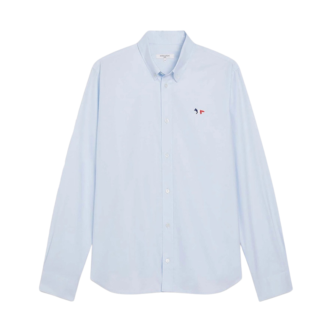 메종 키츠네 트라이컬러 폭스 패치 클래식 셔츠 BD 라이트 블루(Maison Kitsune Tricolor Fox Patch Classic Shirt BD Light Blue) - 1