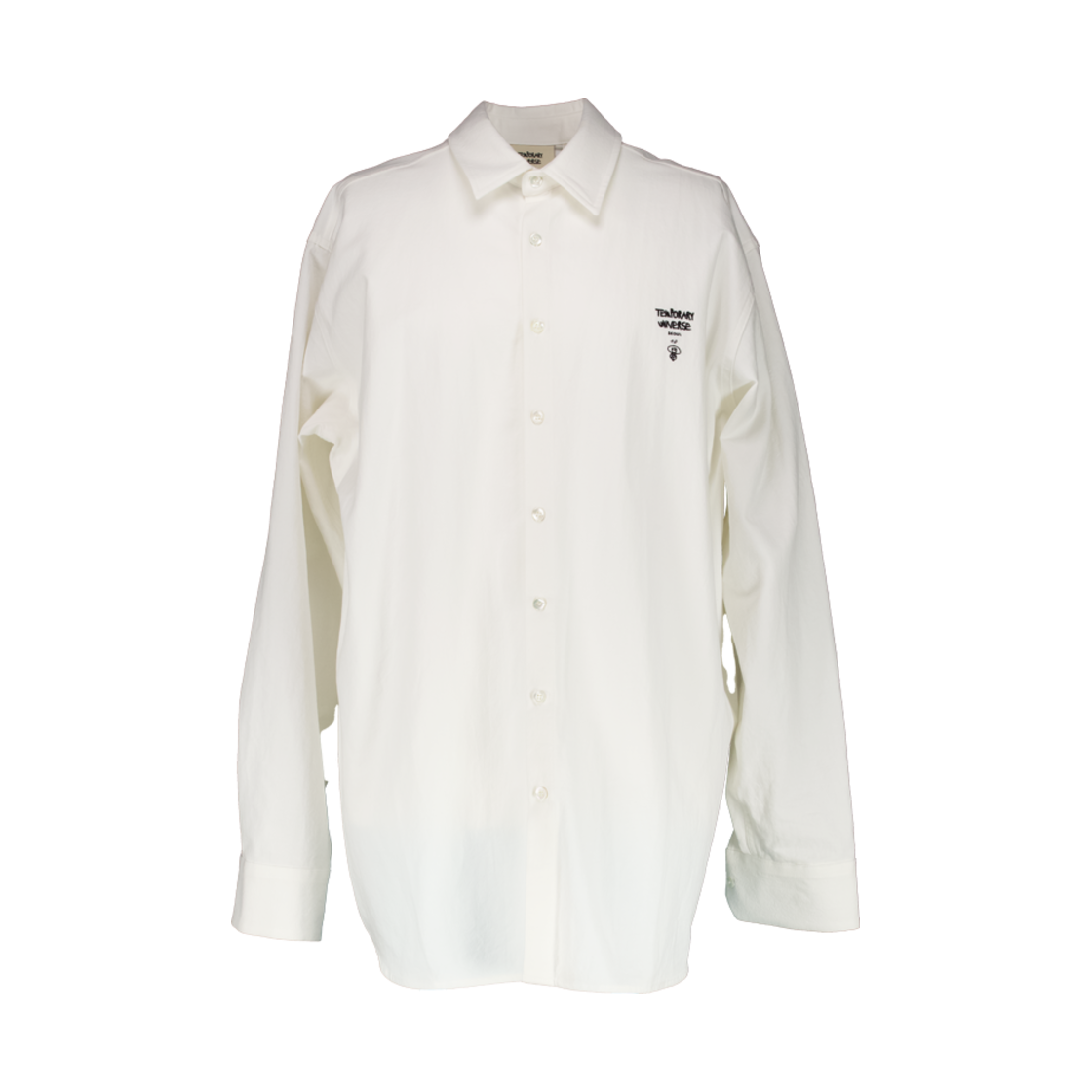 TU24SH3BE Temporary Universe Long Sleeve Oversize Shirts Beige