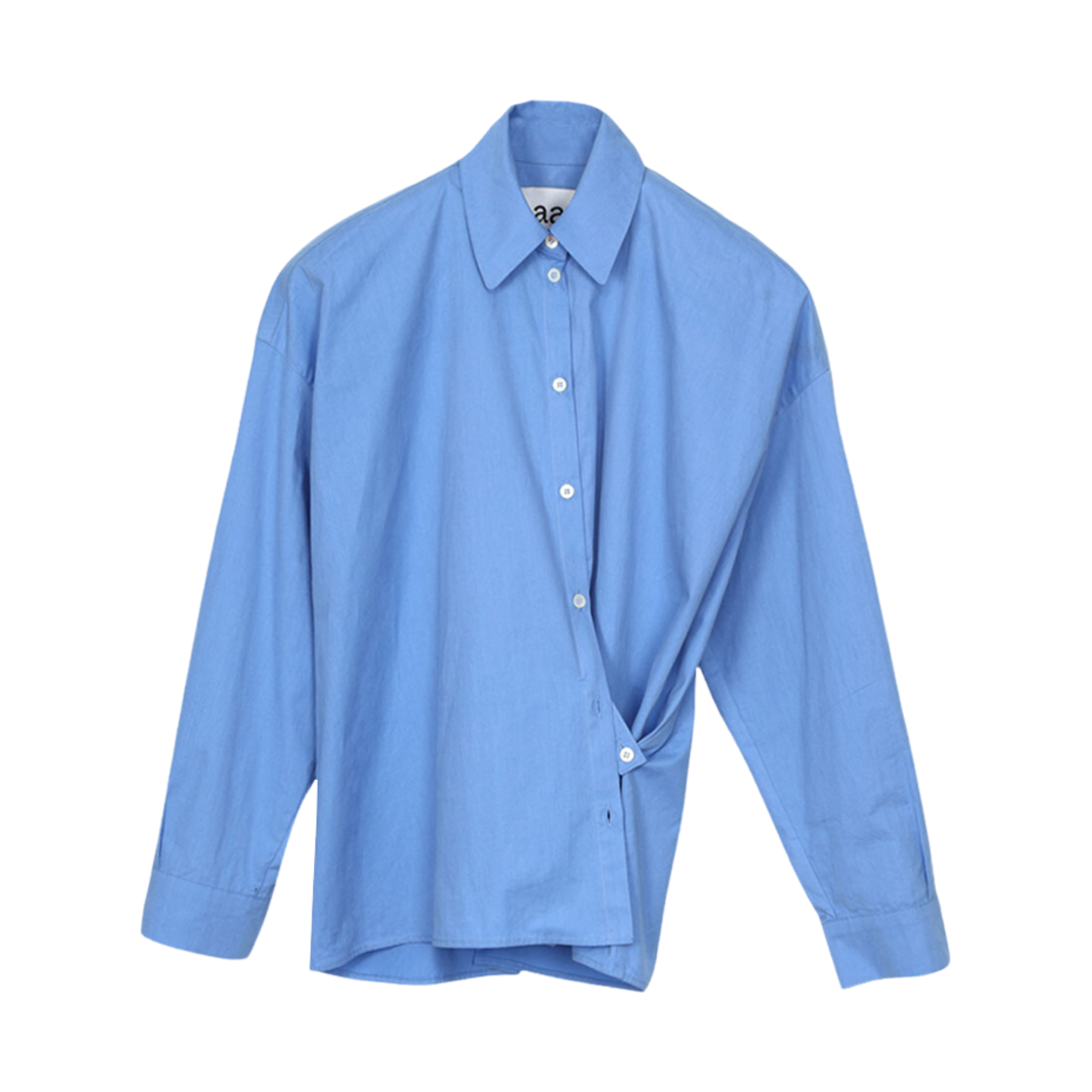 (W) 헤이그 어 실루엣 셔츠 블루((W) Haag A Silhouette Shirt Blue) - 2