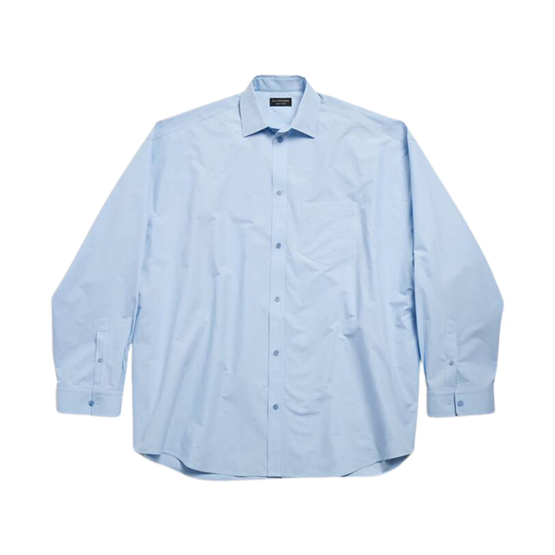 807591TNM604200 Balenciaga Oversized Shirt Light Blue