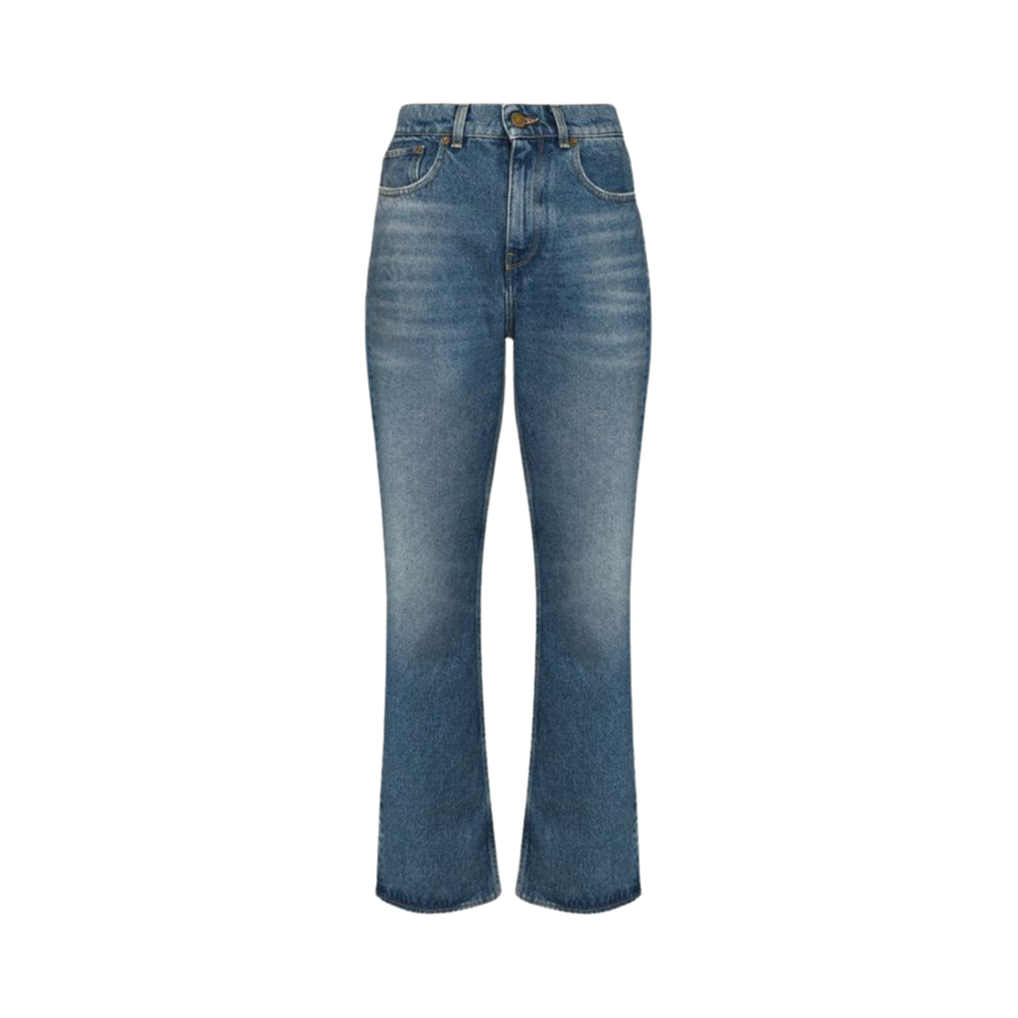(W) 골든구스 데린 하이 웨이스트 플레어드 진 블루((W) Golden Goose Deryn High Waisted Flared Jeans Blue)