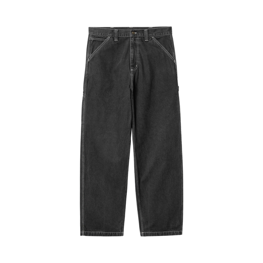 칼하트 WIP 노르코 블루 데님 OG 루즈 핏 싱글 니 팬츠 블랙 스톤 워시드(Carhartt WIP Norco Blue Denim OG Loose Fit Single Knee Pants Black Stone Washed) - 1