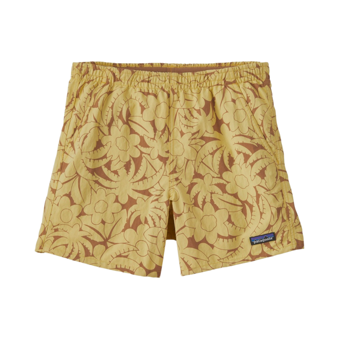 (W) 파타고니아 배기스 쇼츠 5인치 어번던스 서프보드 옐로우((W) Patagonia Baggies Shorts 5 Inch Abundance Surfboard Yellow) - 1