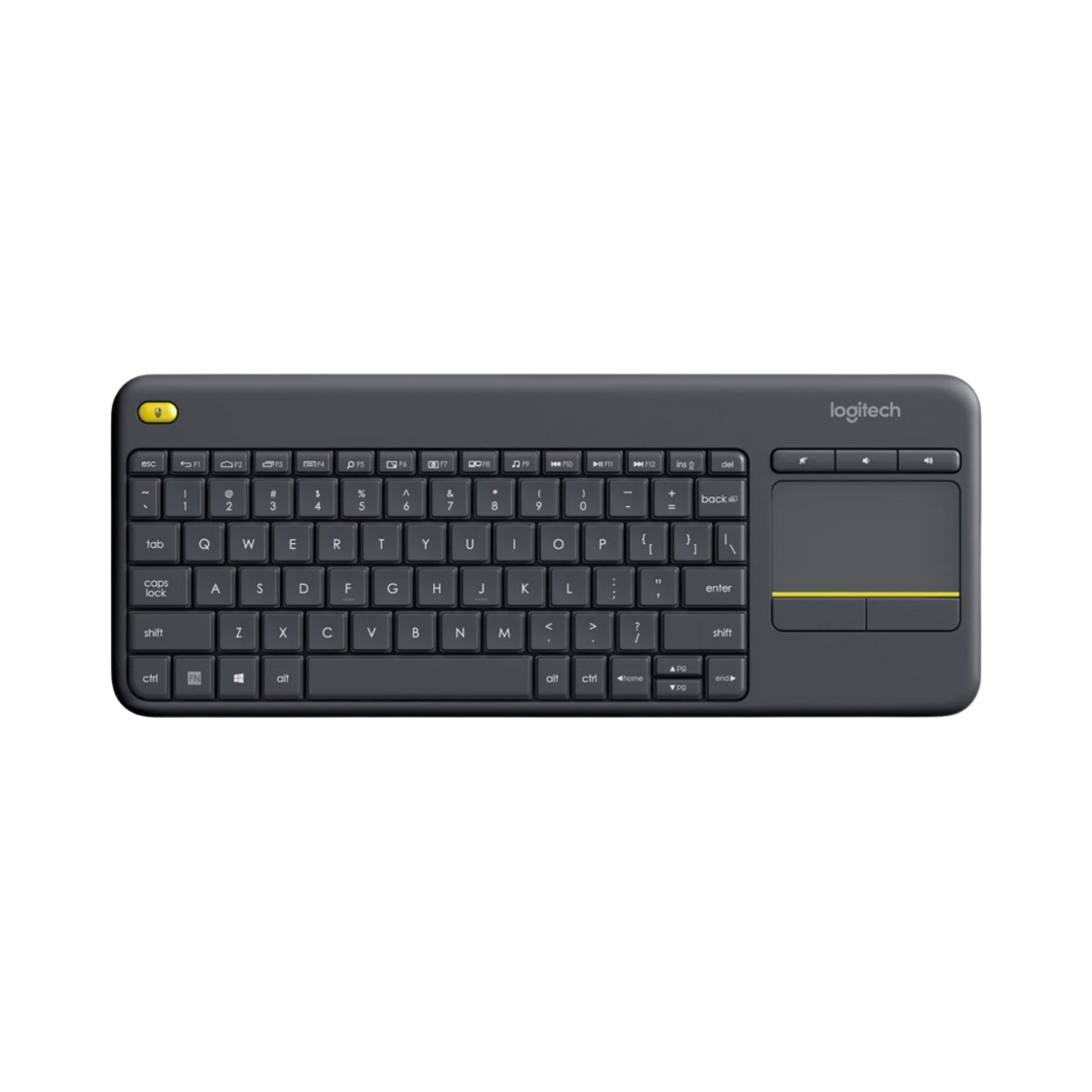 로지텍 K400 플러스 무선 터치 키보드 블랙 (국내 정식 발매 제품)(Logitech K400 Plus Wireless Touch Keyboard Black (Korean Ver.)) - 1