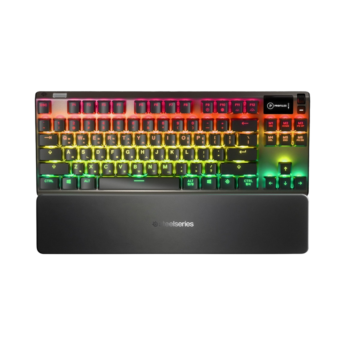 스틸시리즈 에이펙스 7 TKL 레드 스위치 게이밍 키보드 영문 자판 블랙 (국내 정식 발매 제품)(Steelseries Apex 7 TKL Red Switch Gaming Keyboard US English Black (Korean Ver.)) - 2