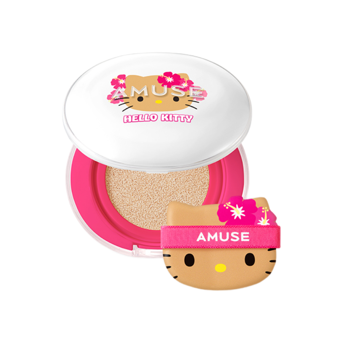 어뮤즈 x 헬로 키티 세라믹 스킨 퍼펙터 쿠션 02 헬시(Amuse x Hello Kitty Ceramic Skin Perfector Cushion 02 Healthy)