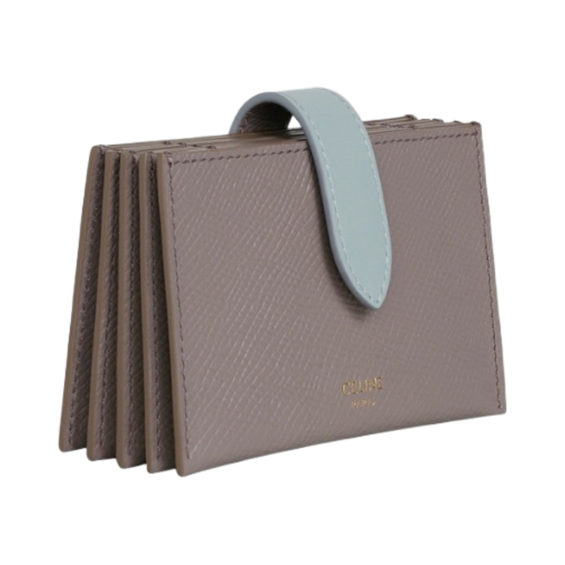 셀린느 그레인드 카프스킨 아코디언 카드 홀더 페블 미네랄(Celine Accordeon Card Holder in Grained Calfskin Pebble Mineral) - 2