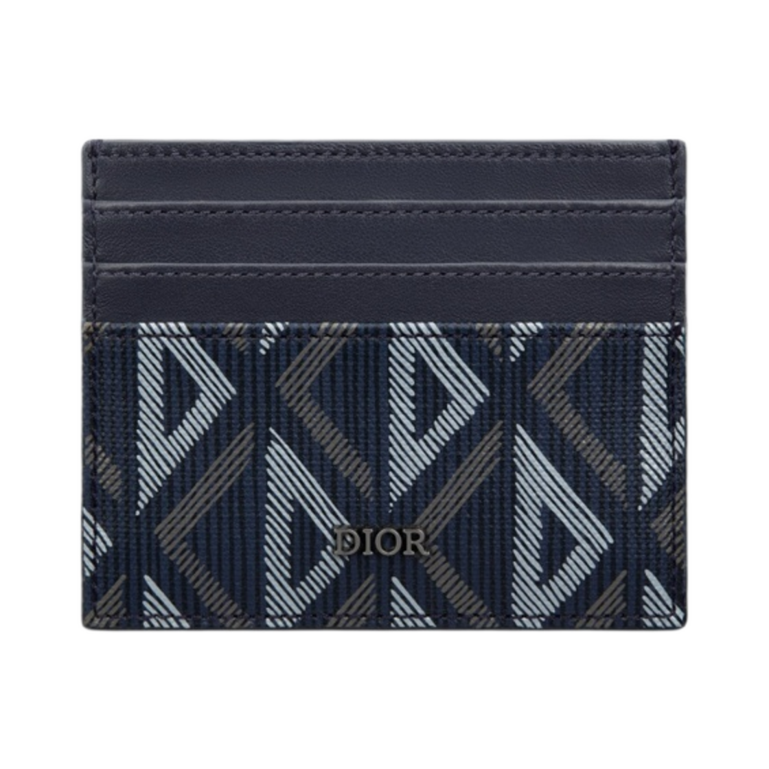 디올 카드 홀더 네이비 블루 CD 다이아몬드 캔버스(Dior Card Holder Navy Blue CD Diamond Canvas) - 1