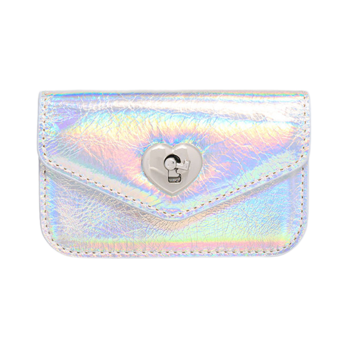L08A6170497 Lemasque Heart Lock Compact Card Wallet Hologram