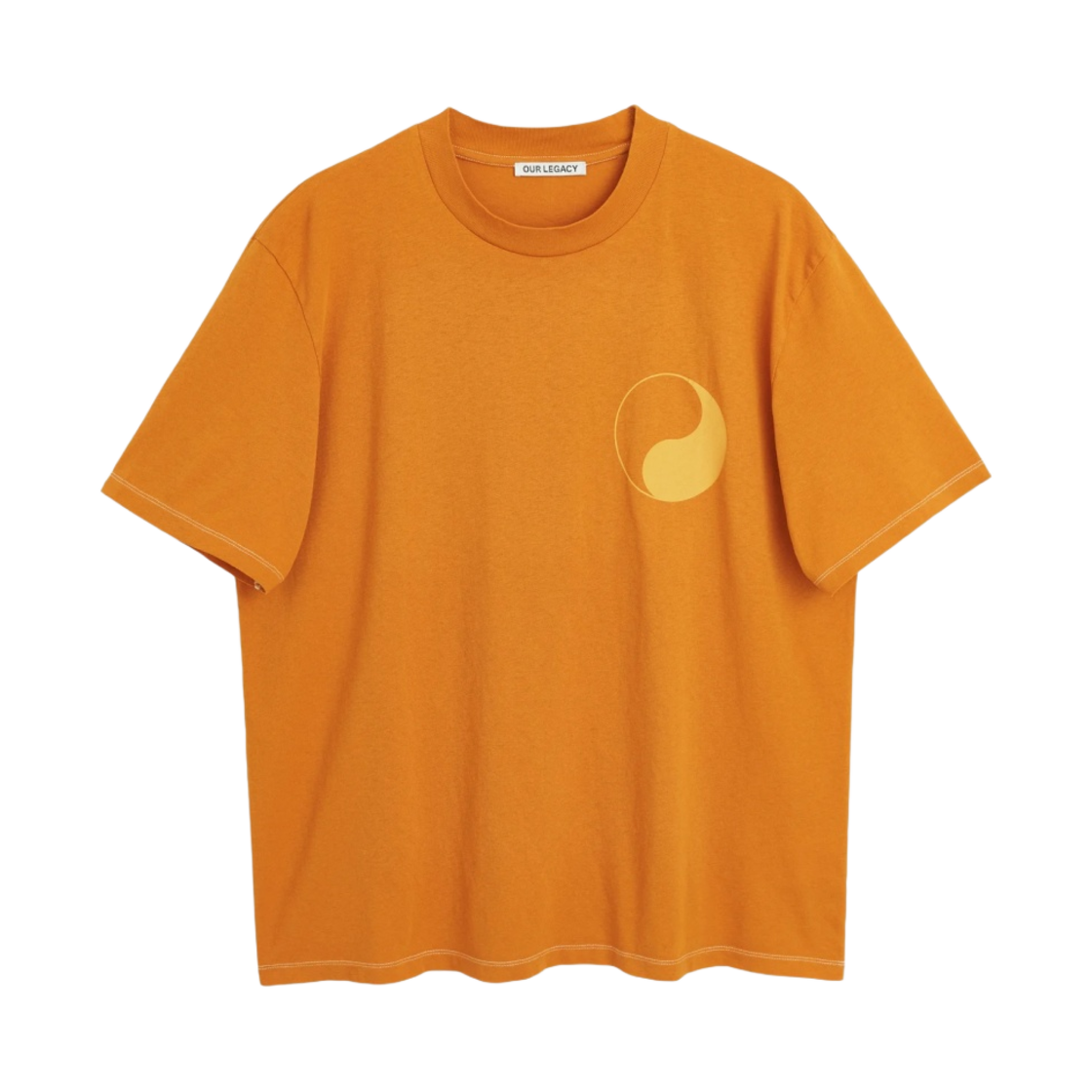 아워레가시 워크 샵 박스 티셔츠 허니 진저 음양 프린트(Our Legacy Work Shop Box T-Shirt Honey Ginger Yin Yang Print) - 1