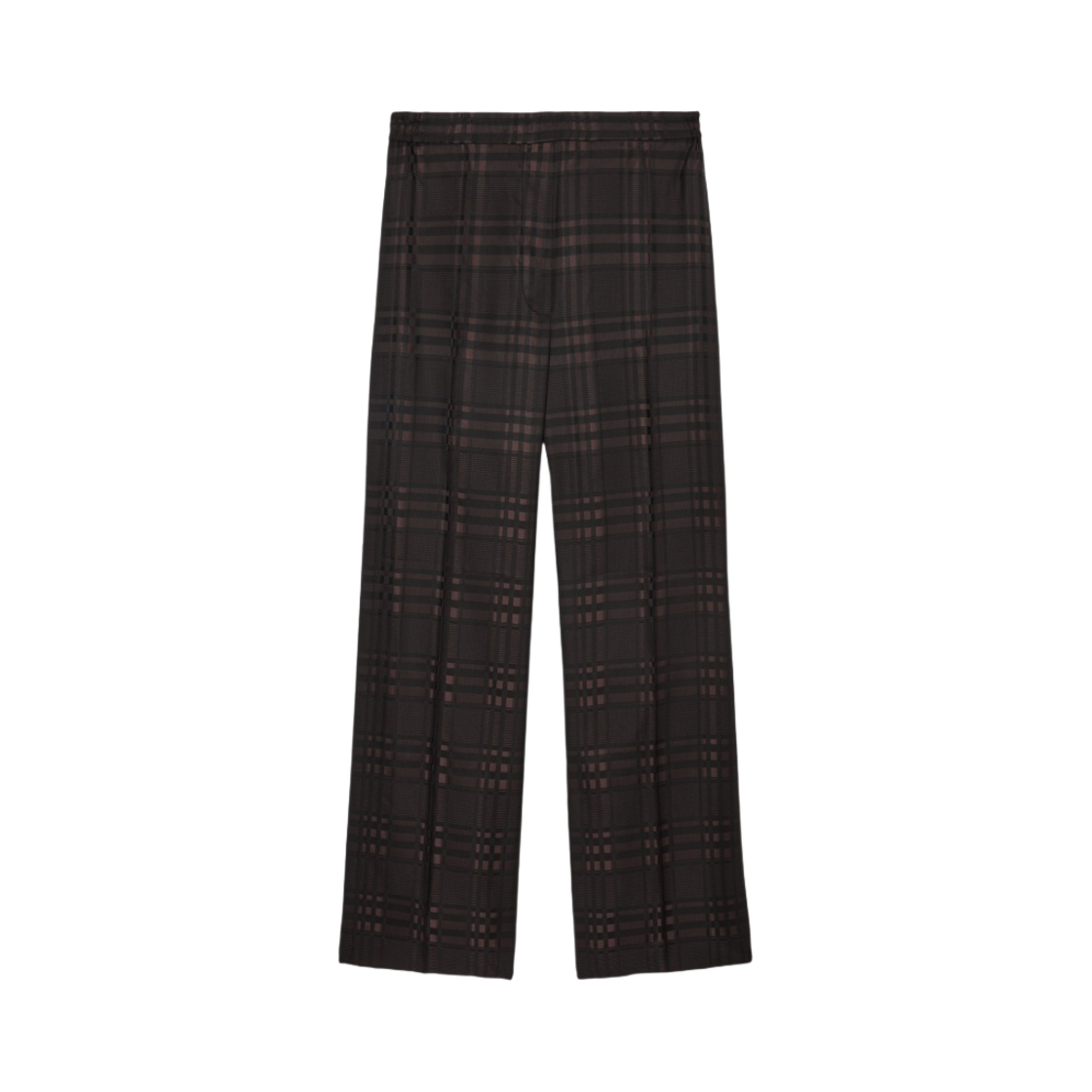 코스 스트레이트 레그 체크 자카드 트라우저 브라운 블랙 체크(COS Straight Leg Checked Jacquard Trousers Brown Black Check) - 1