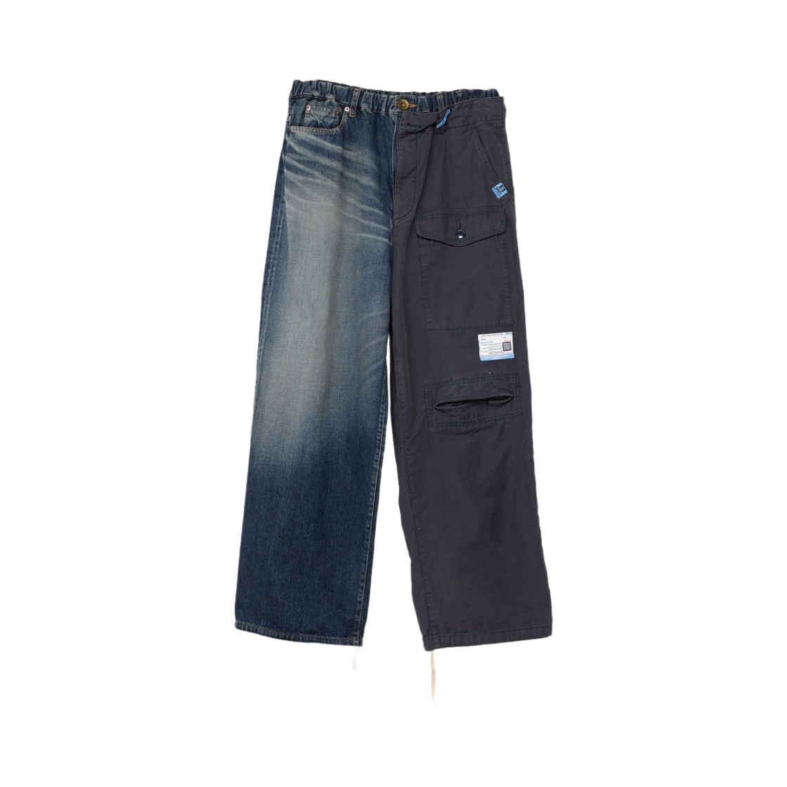 A11PT025-INDIGO Maison Mihara Yasuhiro Denim X Cargo Pants Indigo