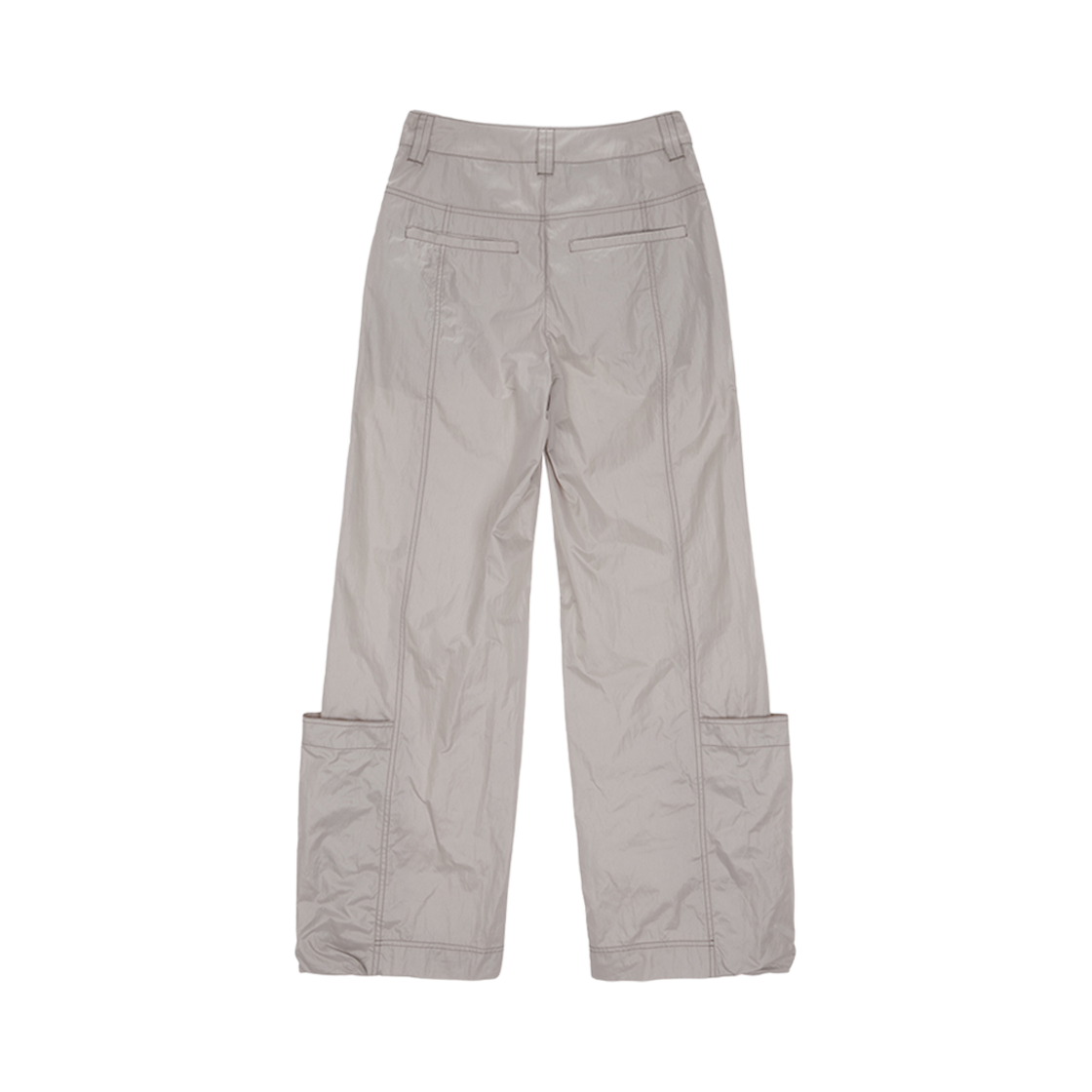 (W) 마뗑킴 루즈 포켓 나일론 팬츠 베이지((W) Matin Kim Loose Pocket Nylon Pants Beige) - 2