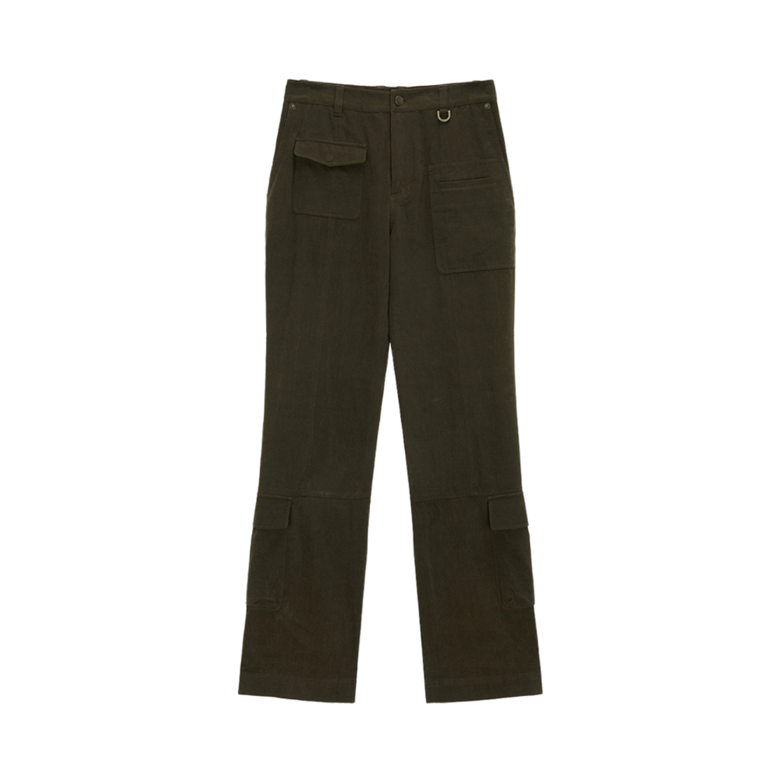 MK2411PT007M (W) Matin Kim Washed Slim Cargo Pants Khaki