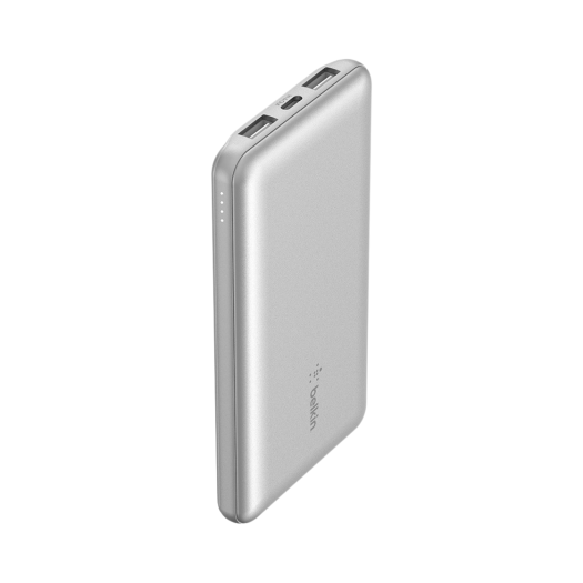 벨킨 10000mAh 3포트 15W PD 고속 충전 보조배터리 BPB011bt 실버