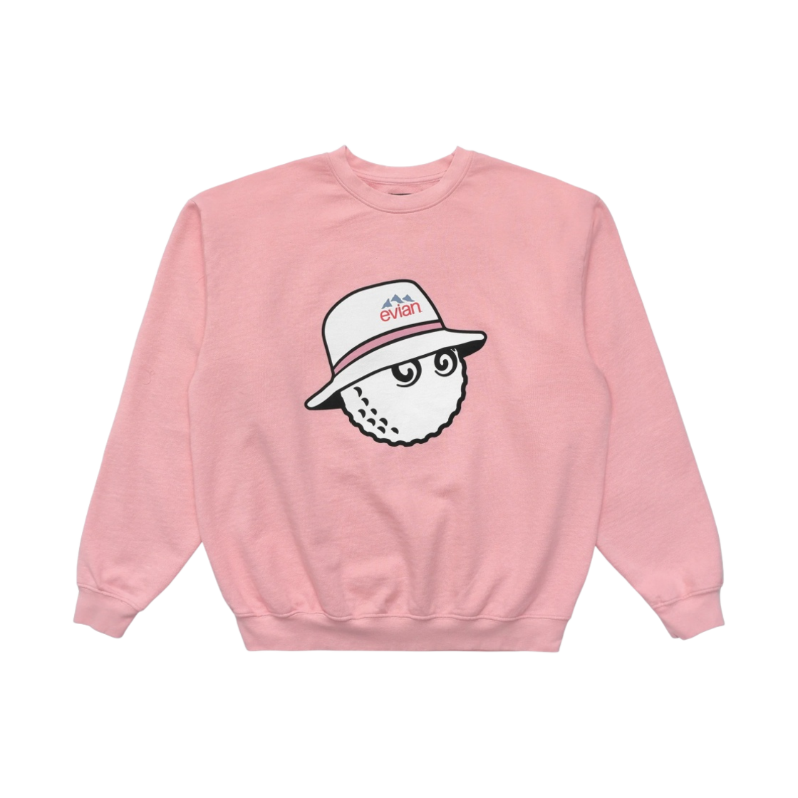 말본 골프 x 에비앙 크루넥 스웨트셔츠 핑크(Malbon Golf x Evian Crewneck Sweatshirt Pink) - 1