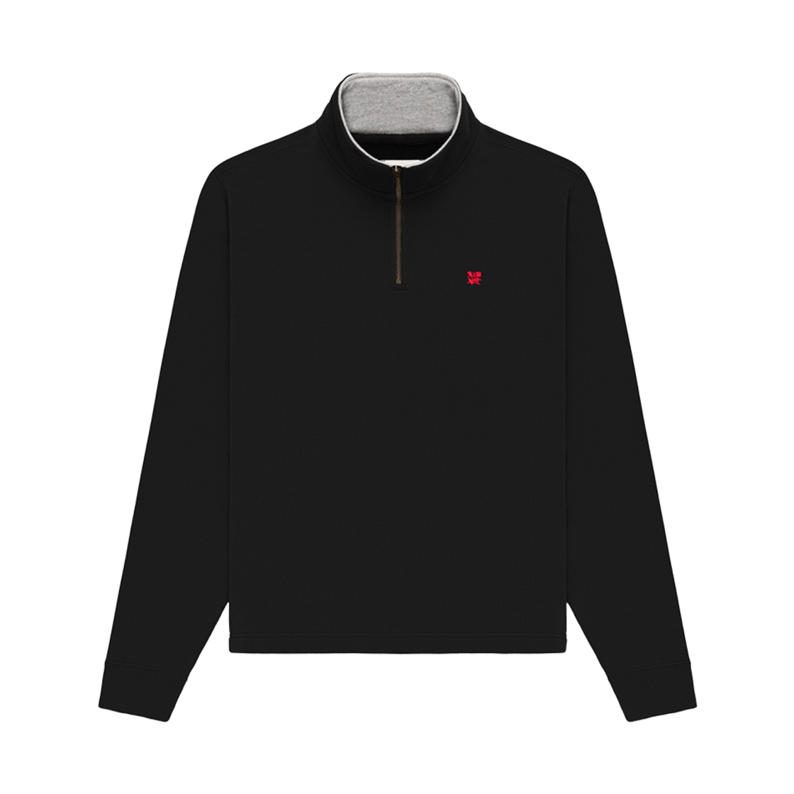 에메 레온 도르 크레스트 쿼터 집 풀오버 제트 블랙(Aime Leon Dore Crest Quarter Zip Pullover Jet Black) - 1