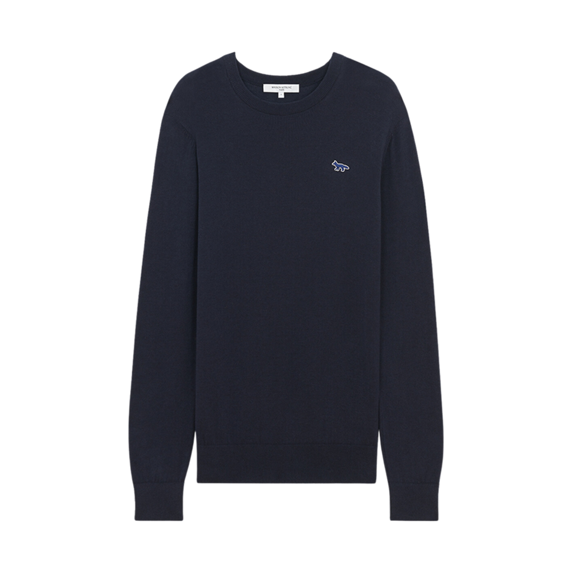 메종 키츠네 네이비 폭스 패치 라운드넥 풀오버 네이비(Maison Kitsune Navy Fox Patch R-Neck Pullover Navy) - 1