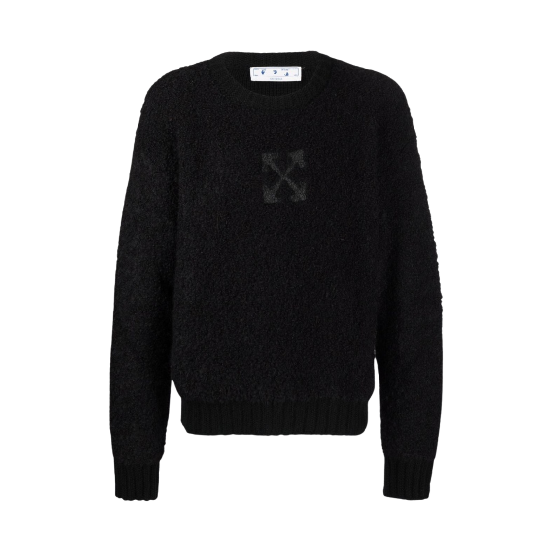 오프화이트 애로우 대디 니트 크루넥 스웨터 블랙(Off-White Arrow Daddy Knit Crewneck Sweater Black) - 1