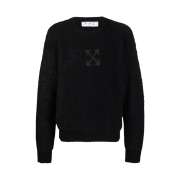 Off-White Arrow Daddy Knit Crewneck Sweater Black