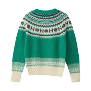 (W) Hysteric Glamour x Harley of Scotland H Jacquard Nordic Sweater Green