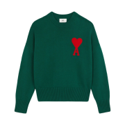 AMI de Coeur Oversize Sweater Green - 21FW