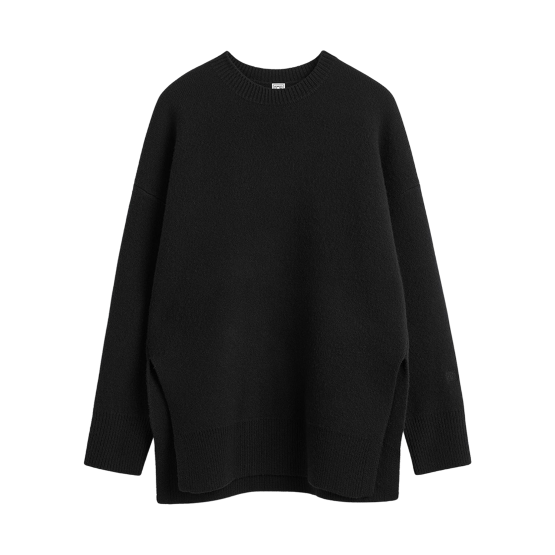 251-WRT4626-YA0132-001 (W) Toteme Double Knit Pullover Black