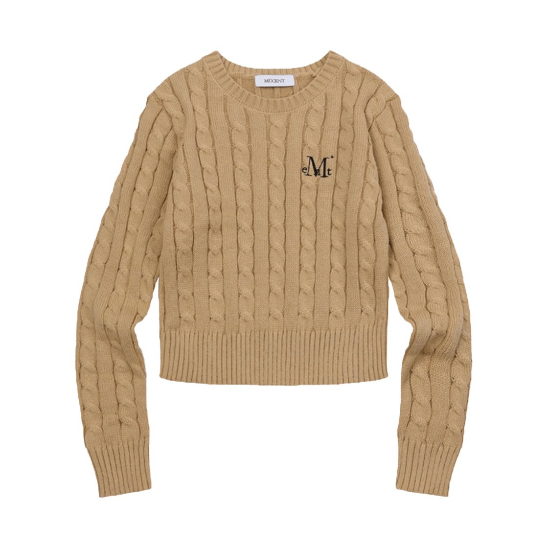 무센트 테스 볼드 트위스트 라운드 니트 베이지(MUCENT Tes Bold Twist Round Knit Beige) - 1