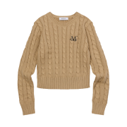 MUCENT Tes Bold Twist Round Knit Beige