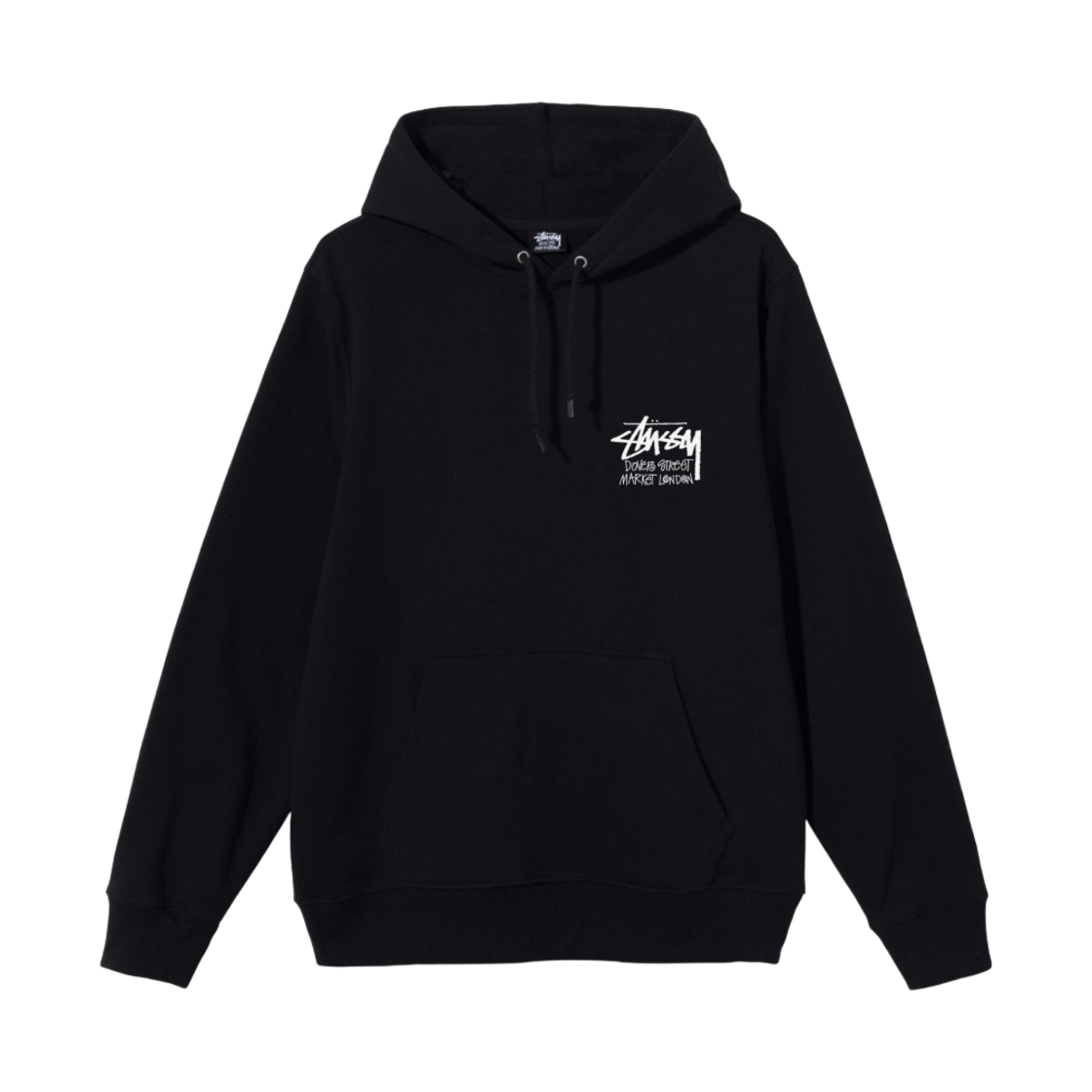 스투시 스탁 도버 스트리트 마켓 런던 후드 블랙 2021(Stussy Stock DSM London Hoodie Black 2021) - 2