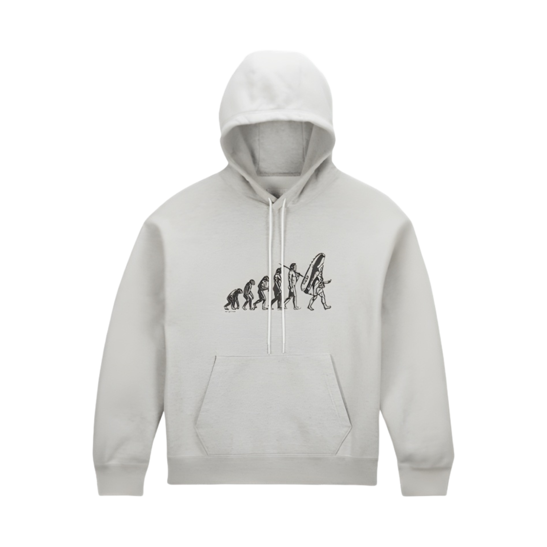 나이키 스니커 에볼루션 후드 그레이 헤더 - 아시아(Nike Sneaker Evolution Hoodie Grey Heather - Asia) - 1