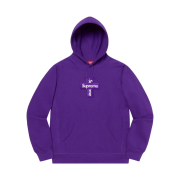 Supreme Cross Box Logo Hooded Sweatshirt Purple - 20FW