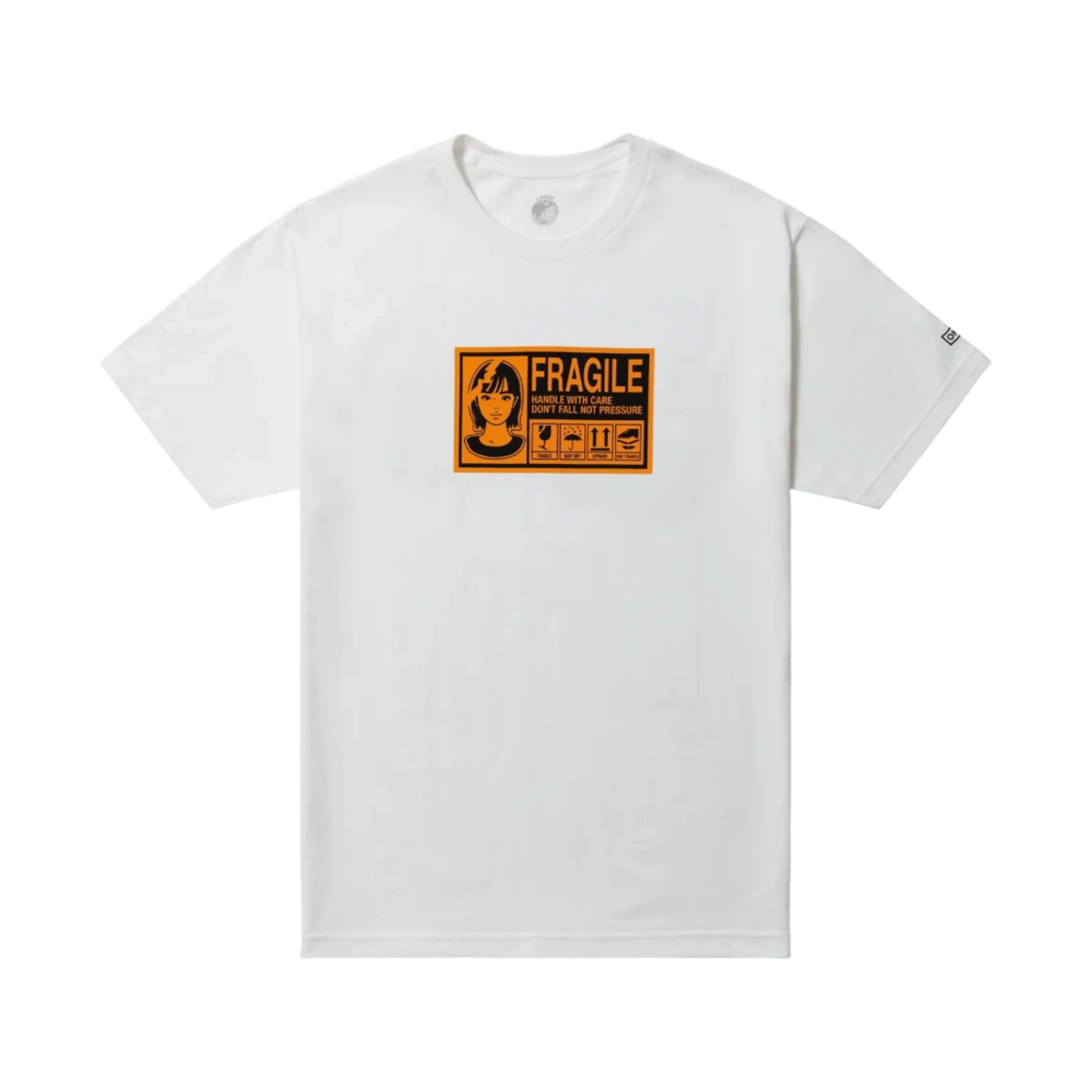 온 에어 프래질 라벨 S/SL 티셔츠 화이트 오렌지(On Air Fragile Label S/SL T-Shirt White Orange)